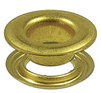 #1 Brass Grommets with Washers  (100 sets)