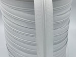 #5 White Nylon Coil Zipper Chain - per yd.